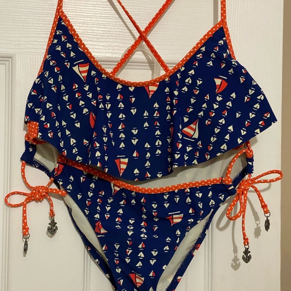 SPERRY Nautical 2pc Swimsuit - Picture 5 of 5